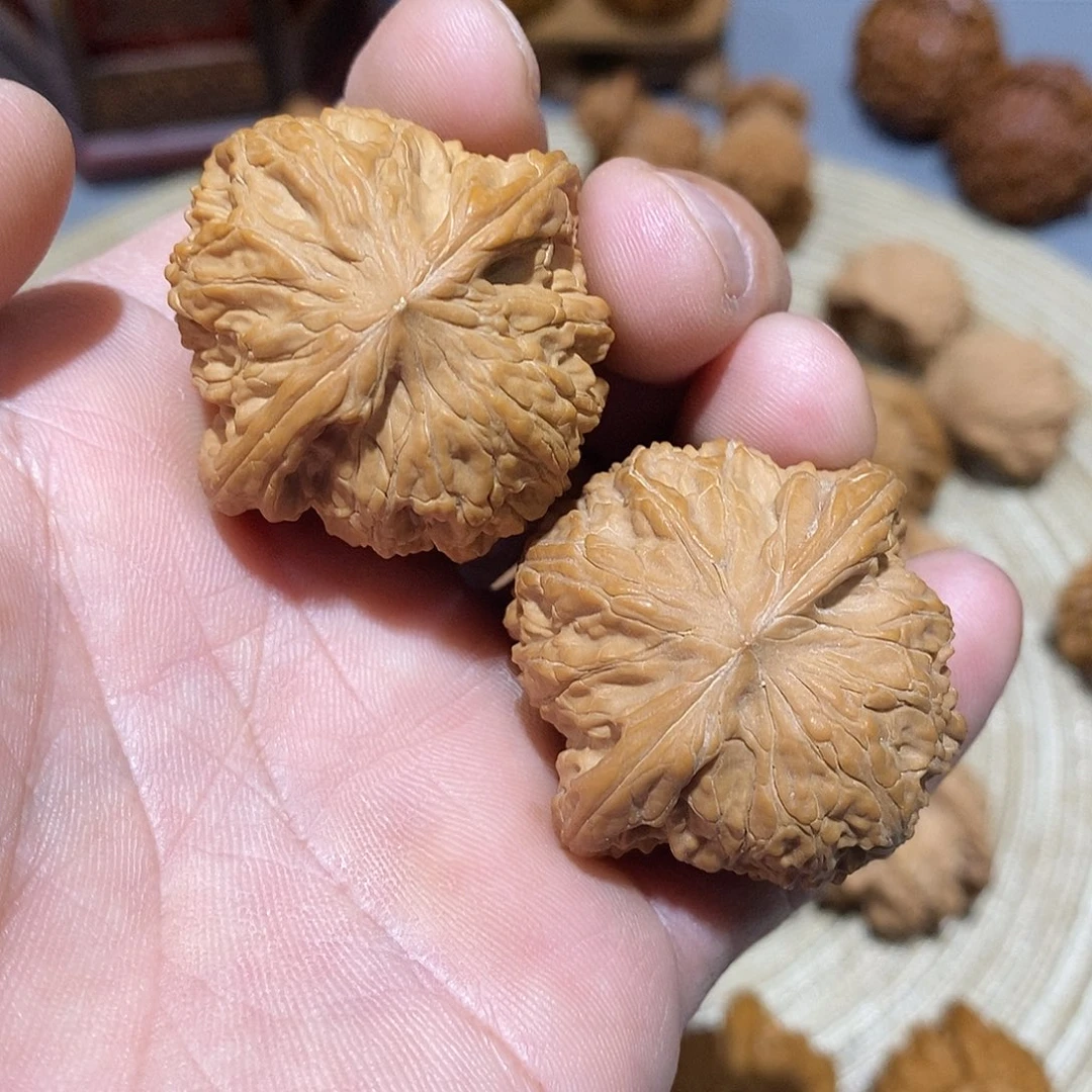 桃木文玩麻核桃磨盘