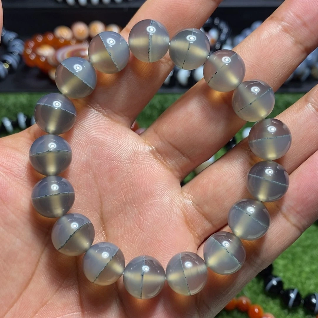 玛瑙/玉髓一线药师玛瑙手串未镶嵌12