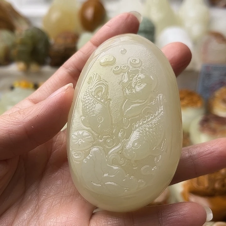 石材古青石不退换鱼