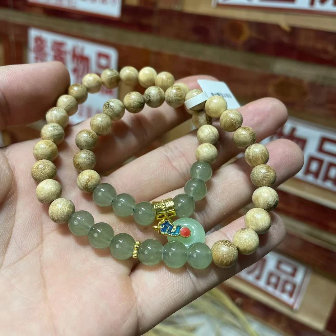 奶香木双圈手串无礼盒