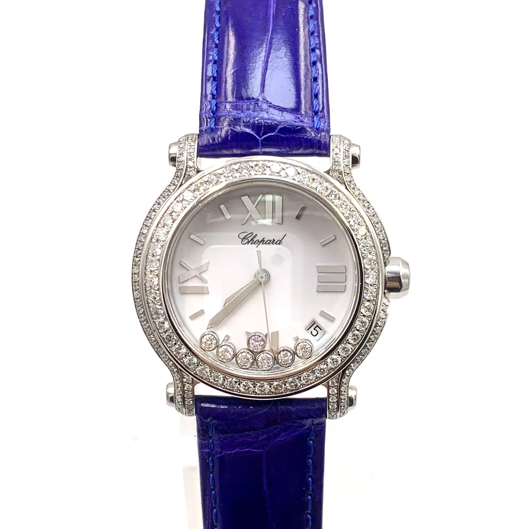 99新 Chopard/萧邦 快乐钻/石英/表径36mm/女表