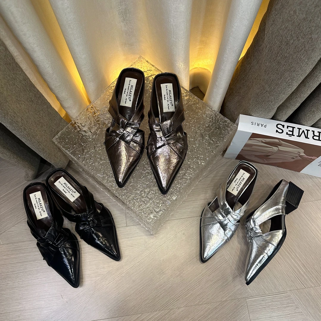 （现货）2025年夏季新款百搭气质网红爆款简约日常休闲软底包头拖