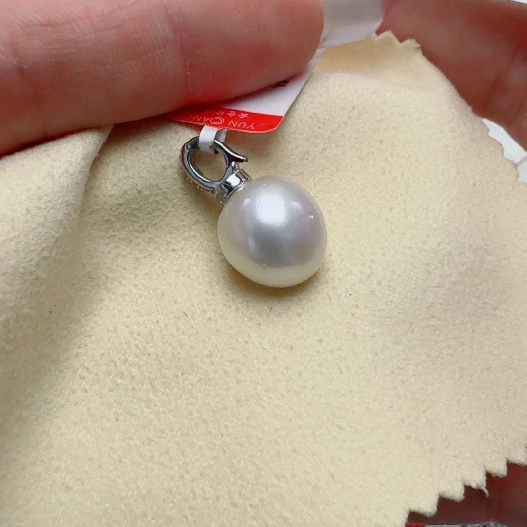 颈饰银S925镶嵌海水珍珠@@hf033