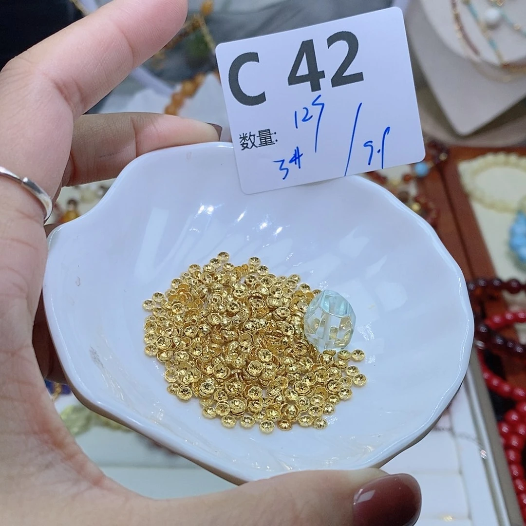 水晶珠宝半成品银S925镶嵌C42