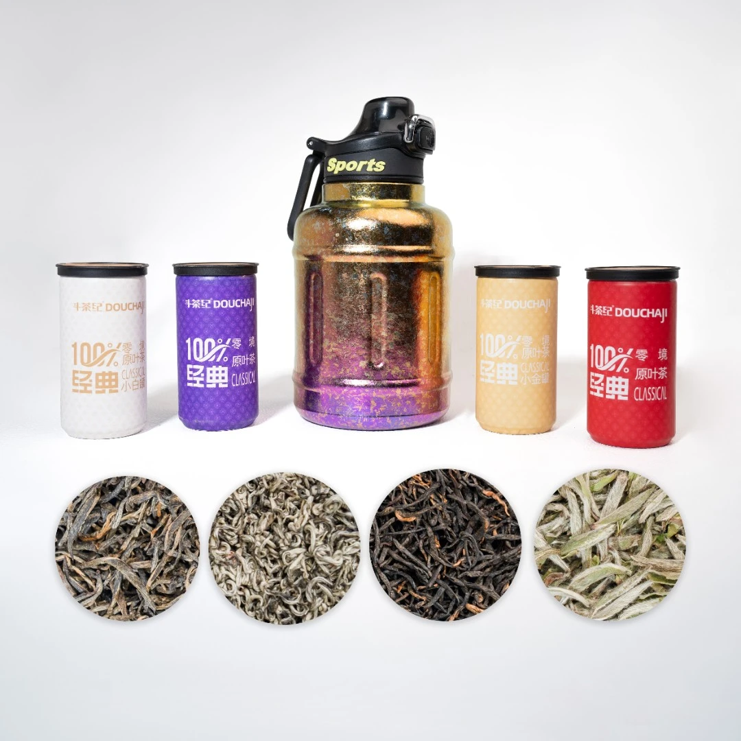 炫彩 吨吨壶 冷泡 冷萃 冷香原叶茶110g+夏天水果茶必备1350毫升