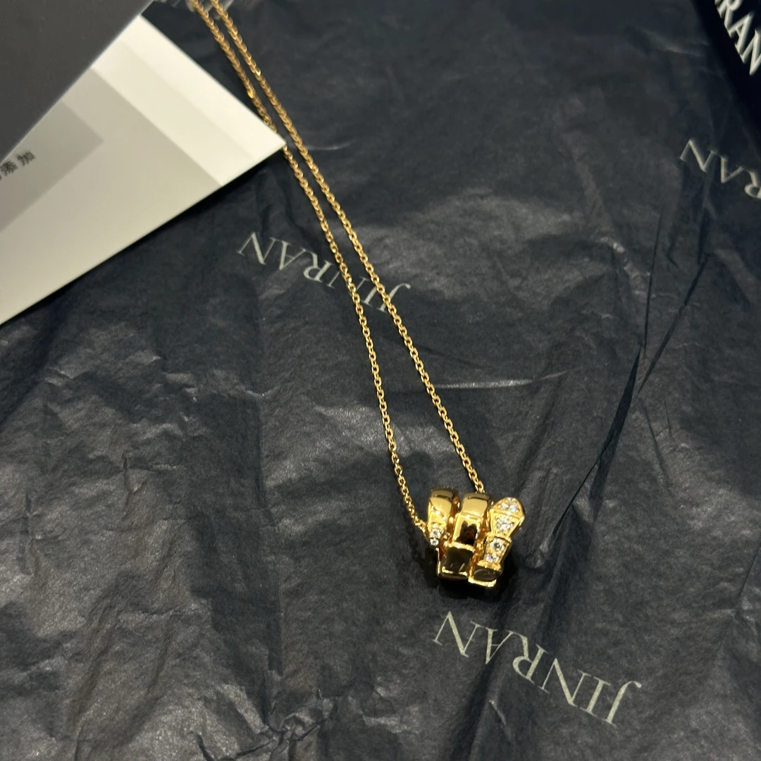 坠链均925银锆石 JINRAN｜小灵蛇通体s925银项链