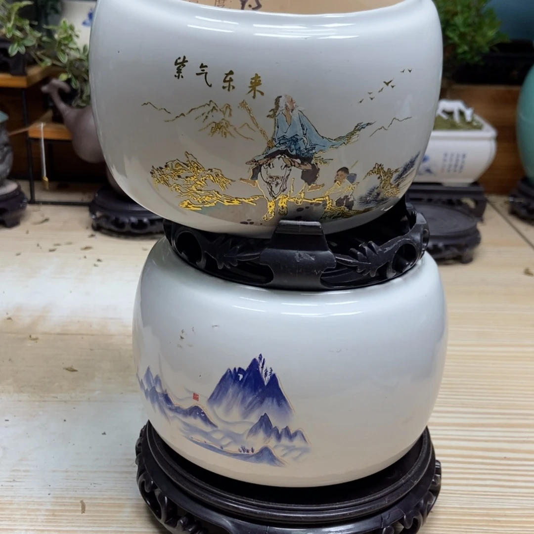 瓷片陶瓷花盆陶瓷艺术