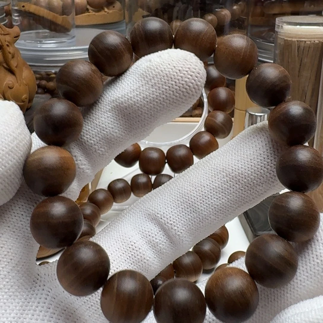 檀香木手串/手链1.2树心料焦糖