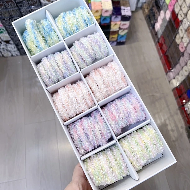 A605春天彩色小发绳到手5根