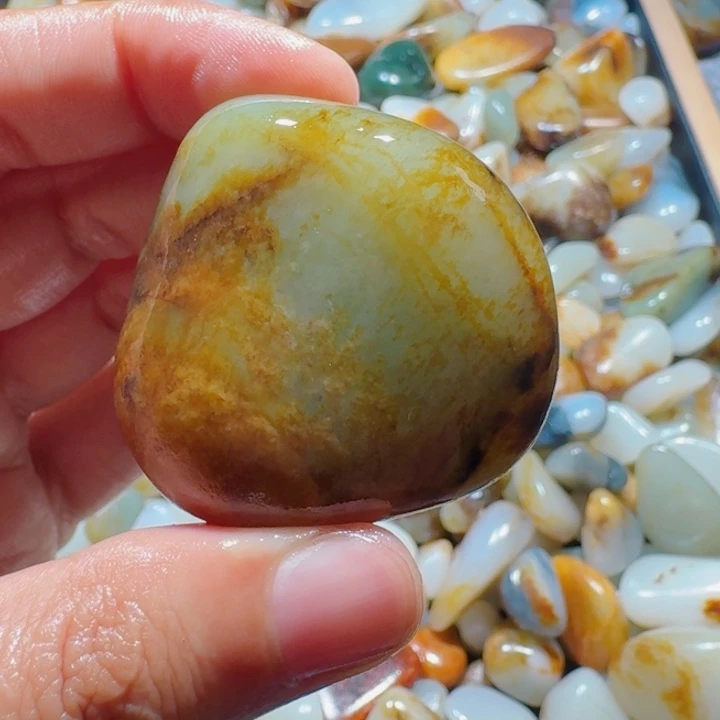 和田玉未镶嵌挂件57克