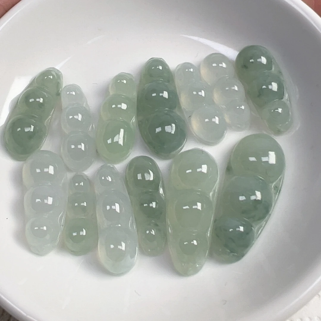 翡翠散珠翡翠福豆一个可挑