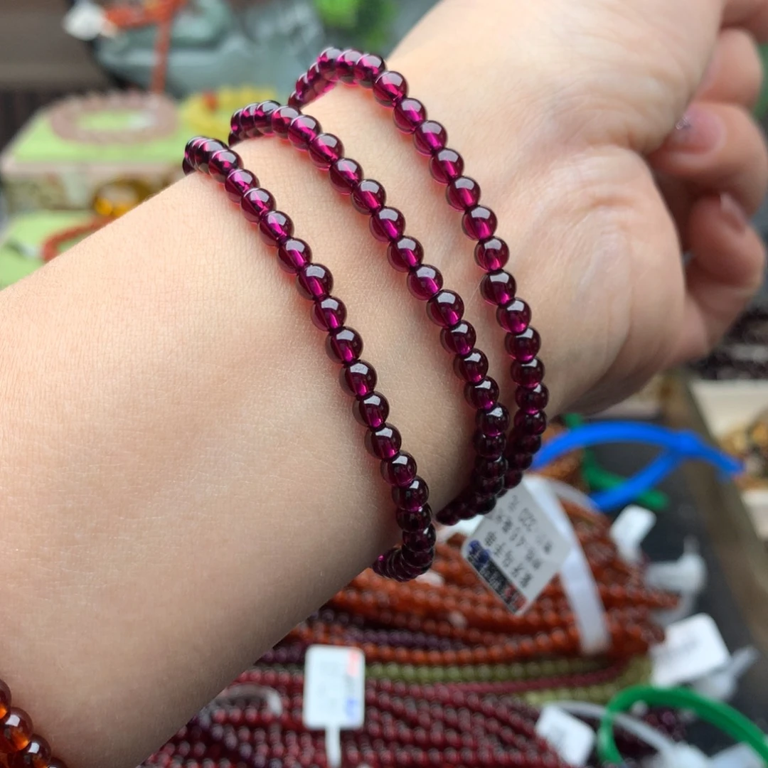 手链未镶嵌石榴石手串4.6