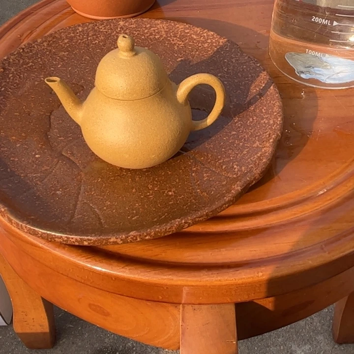 茶壶紫砂黄金段60cc小梨子