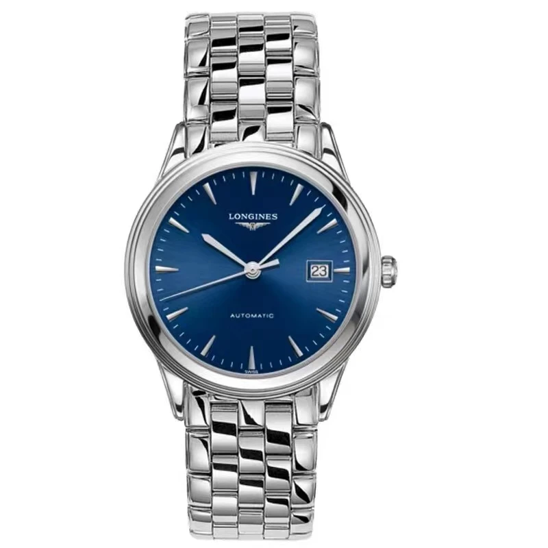 99新 Longines/浪琴 L4.974.4.92.6/ L4.984.4.92.6/军旗蓝盘条刻