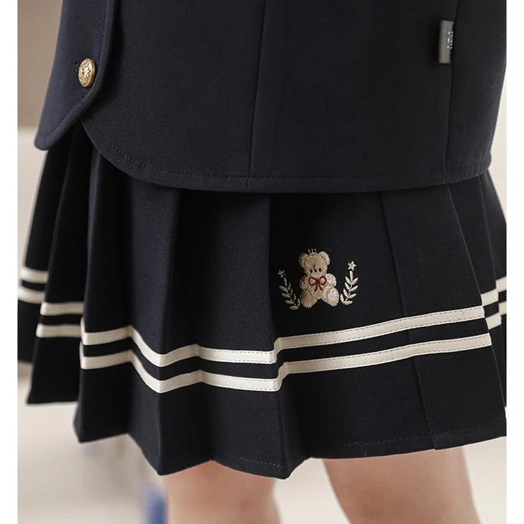 幼悠【英伦学院】春壹波春秋宝宝女童英伦风学院风jk百褶裙潮 C3058