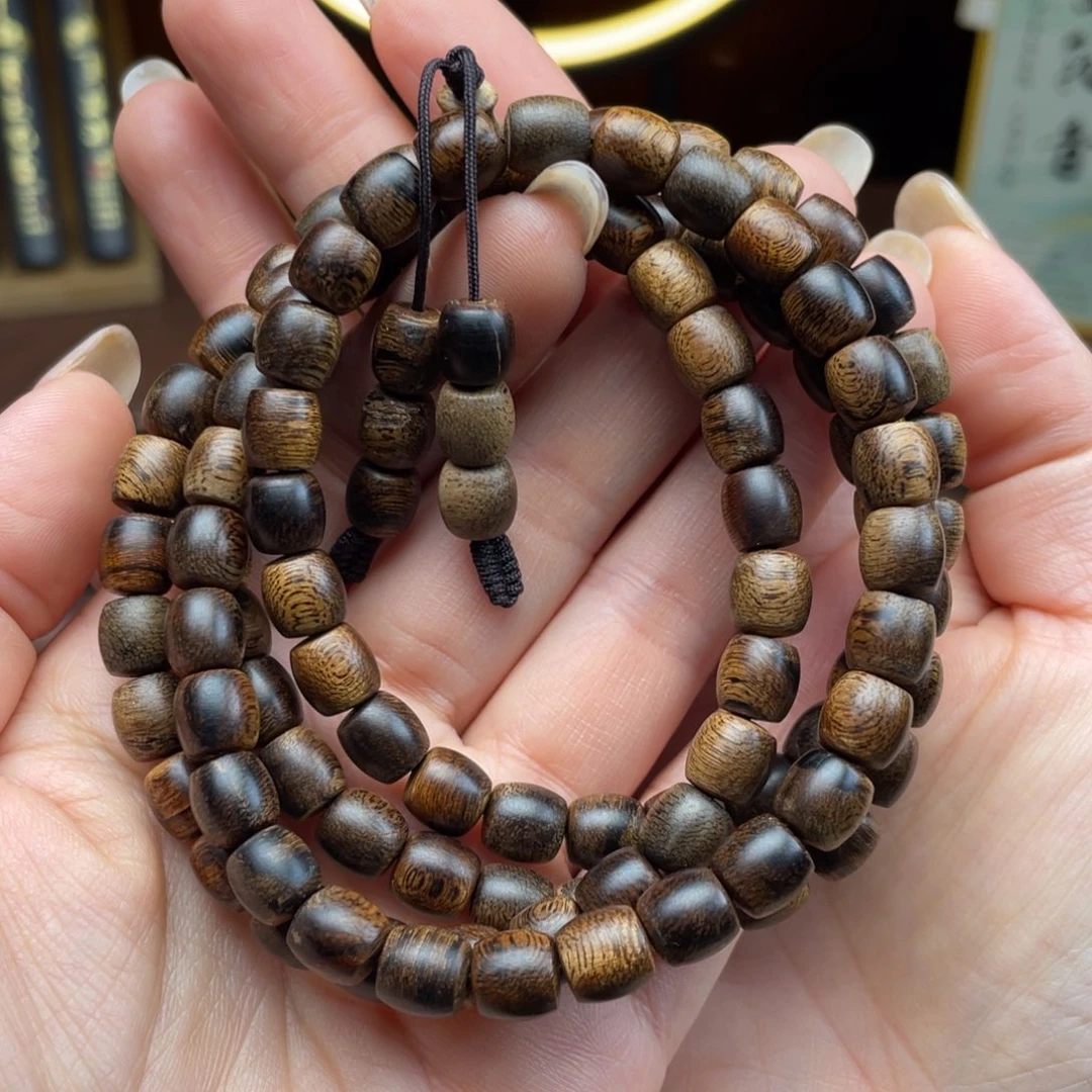 平***&沉香手串越南芽庄白棋楠瘤疤0.7多圈