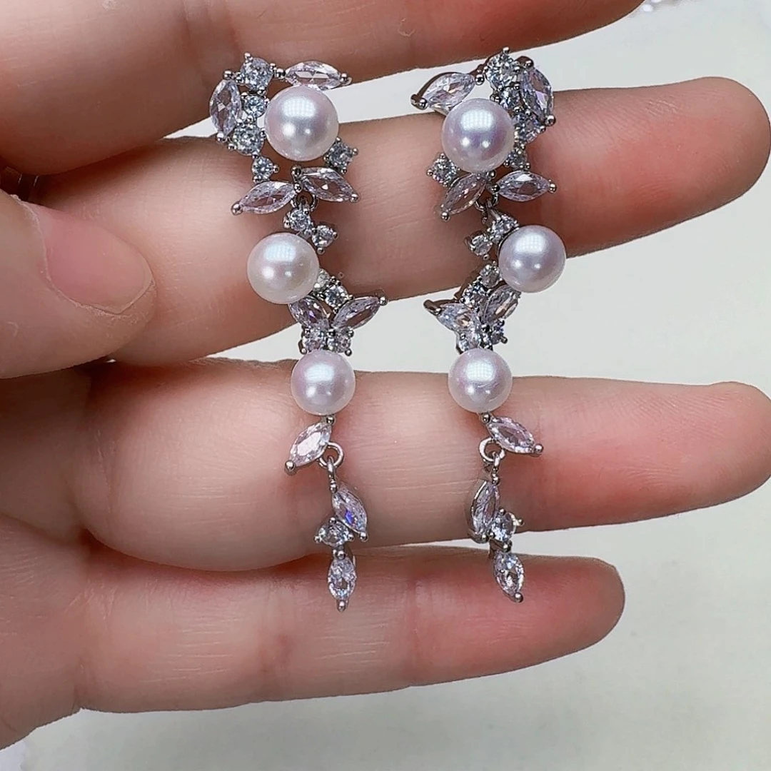 未镶嵌淡水珍珠耳饰