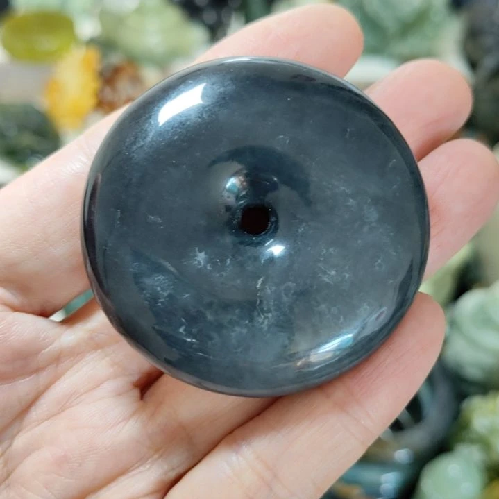 未镶嵌岫玉微瑕平安扣