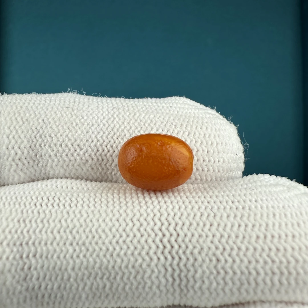 A8111天然原矿蜜蜡老蜡枣珠8*10.7mm支持复检假一罚十