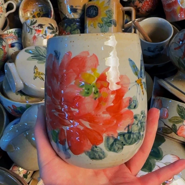 瓷片景德镇陶瓷手工手绘