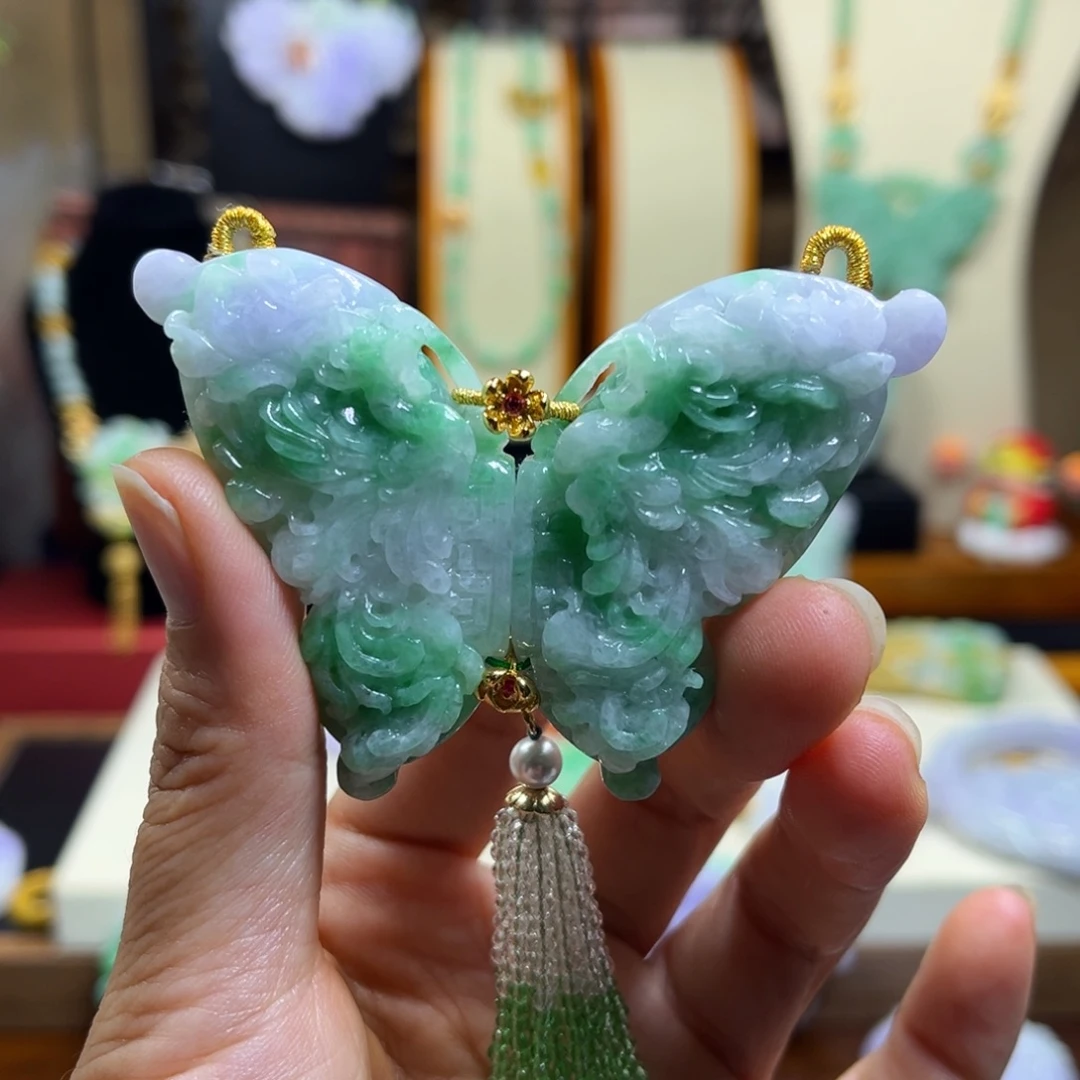 翡翠未镶嵌颈饰天然翡翠