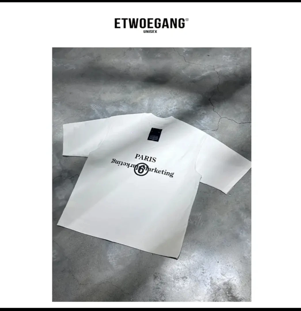 【3号链接-马拉拉】小众设计师款重磅男女同款短袖-952068