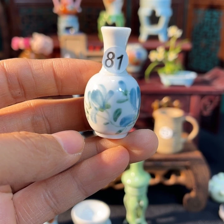 摆件微陶老王迷你花瓶