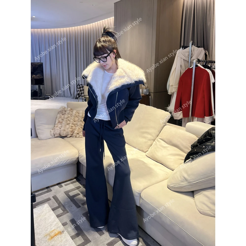 【AYOBE】小贤  高街轻奢机车风廓形高密挺括大翻领外套