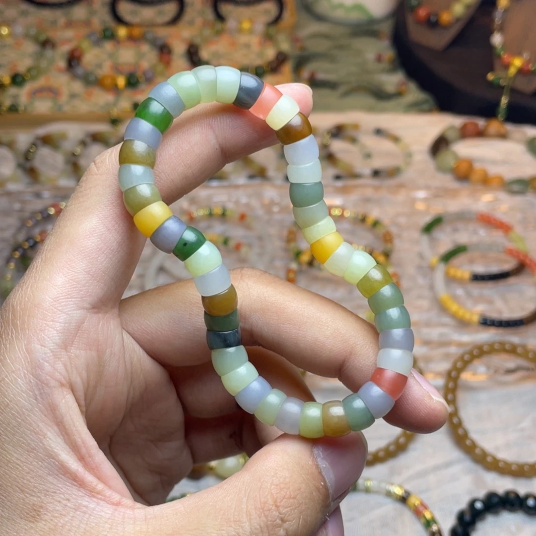 和田玉未镶嵌手链