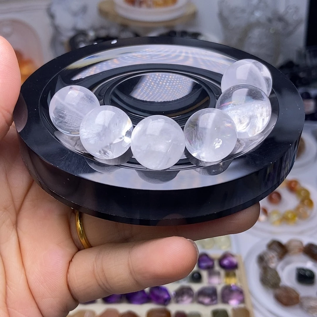 靥***耶水晶手串未镶嵌定制打孔不退换