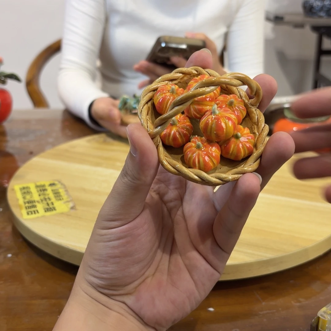 陶瓷小南瓜摆件浮力