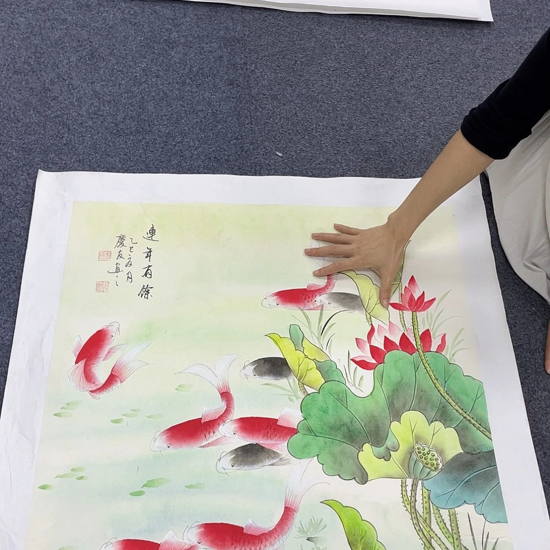 国画作品小姐姐放漏…