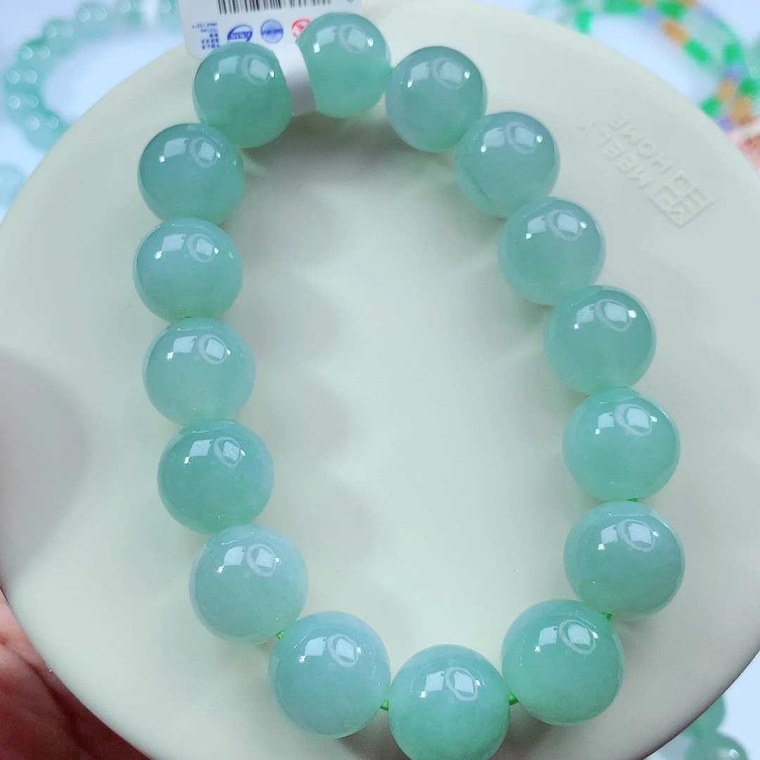 翡翠未镶嵌手链卡13.2