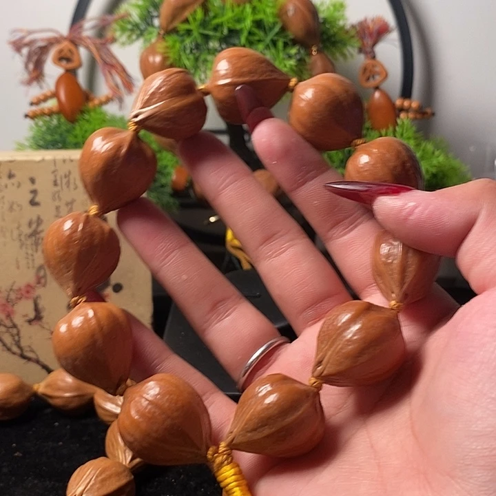 橄榄核手串/手链2.2鸡血红蒜头11精品