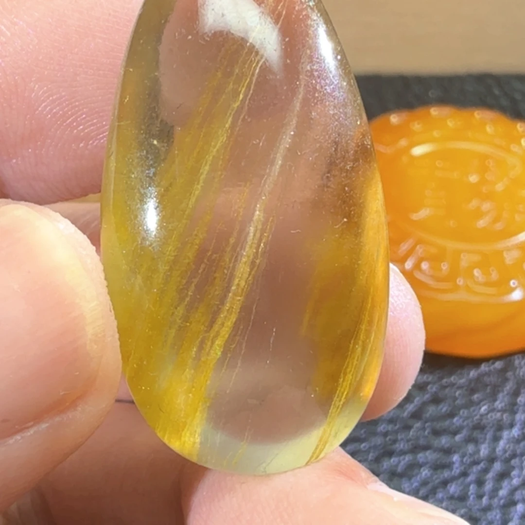 正***）水晶未镶嵌吊坠(赠链)