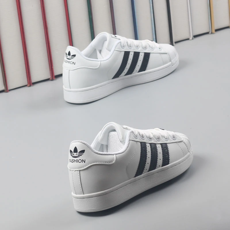 男女贝壳头板鞋2025秋季百搭小白鞋厚底轻便运动休闲鞋透气学生鞋