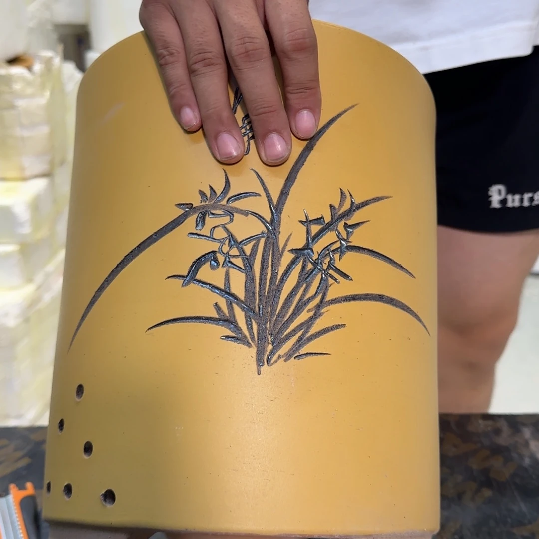 紫砂花盆紫砂紫砂口径17