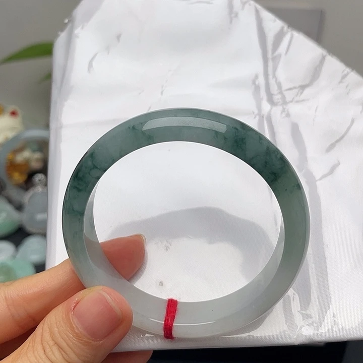 翡翠未镶嵌手镯54.2正圈