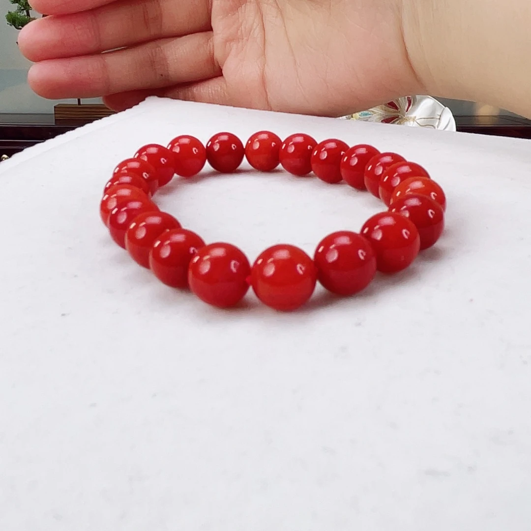 南红玛瑙手链未镶嵌南红9.3