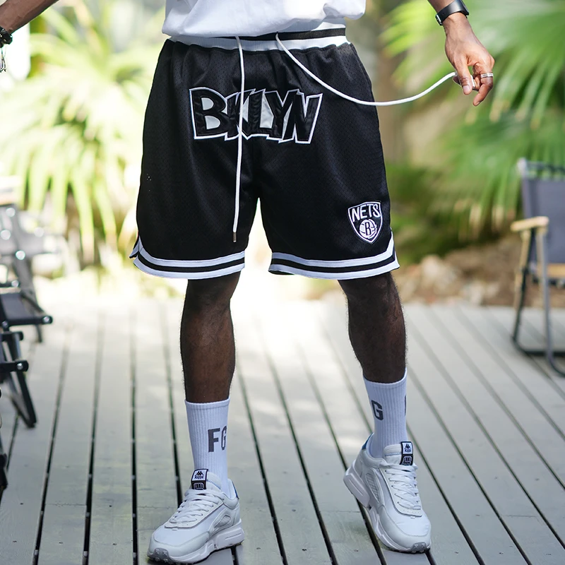 【布鲁克林篮网】Nets运动健身篮球短裤宽松运动户外休闲运动服饰