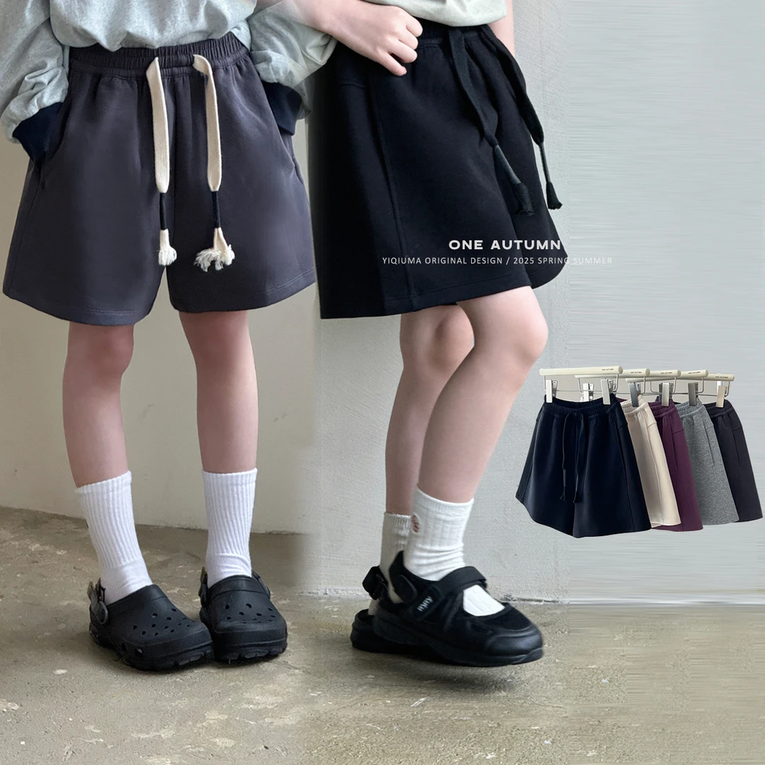 现货「麦麦秋.MAIMAIQIU」【轻松出行】松紧腰运动短裤女童夏【GX566】