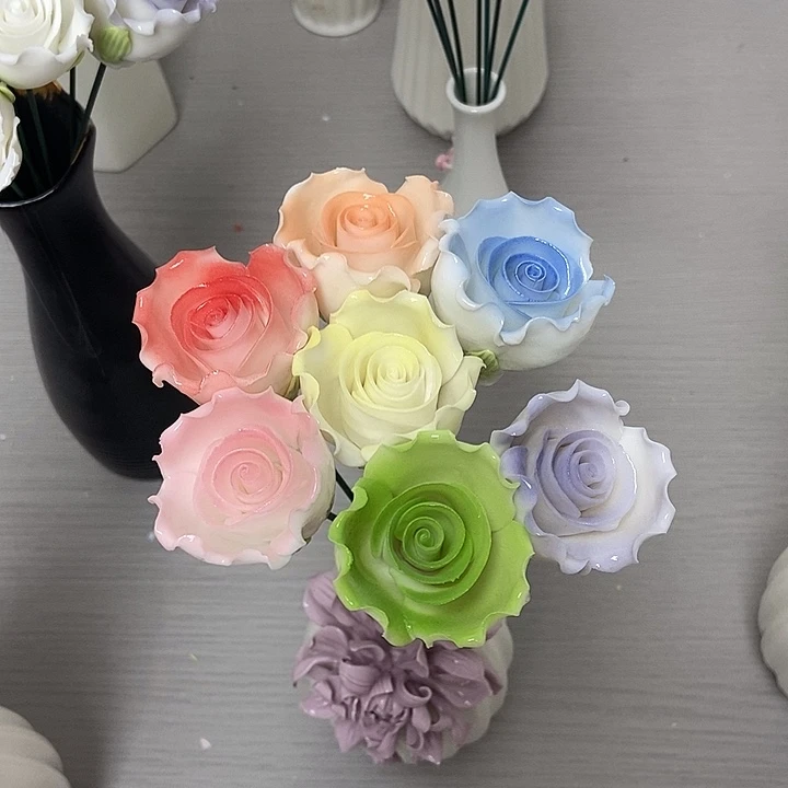 陶瓷纯手工捏花设计