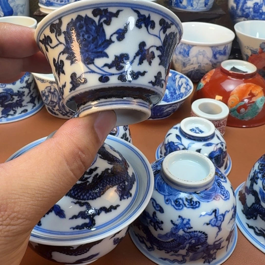 自****陶杯子景德镇全手工手绘陶瓷