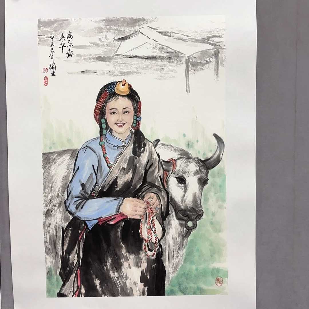 国画亲笔手绘放心去藏