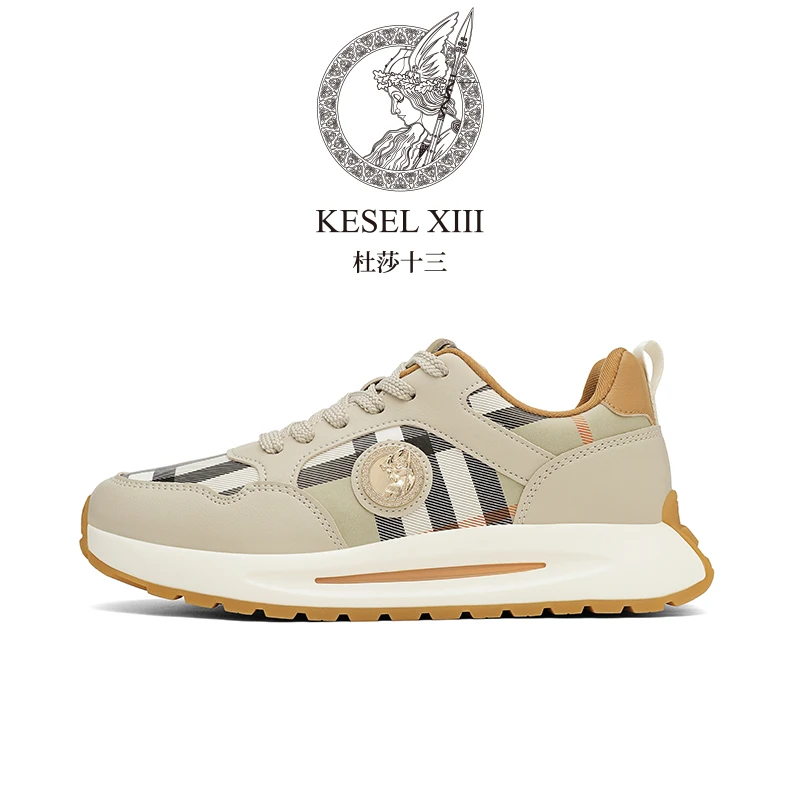 杜莎十三秋冬季男士皮面保暖情侣百搭时尚休闲跑步舒适轻奢男鞋01