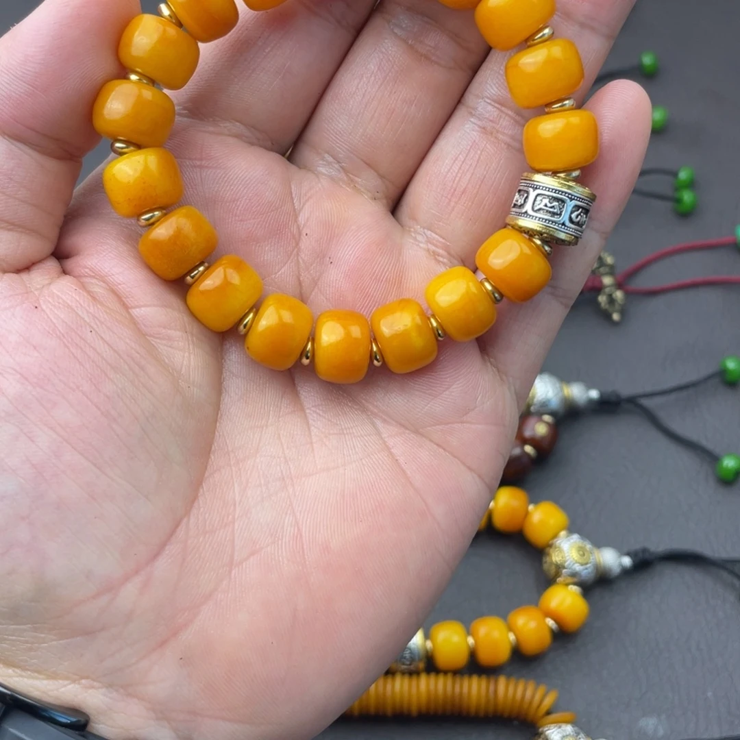 .***桉橄榄核手串/手链牦牛骨手持手串