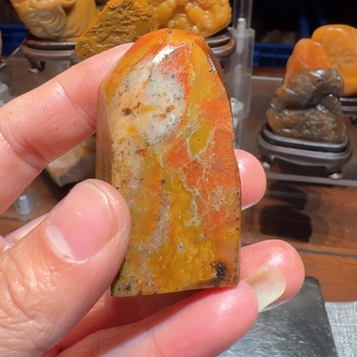 寿山石水**影寿山石石头