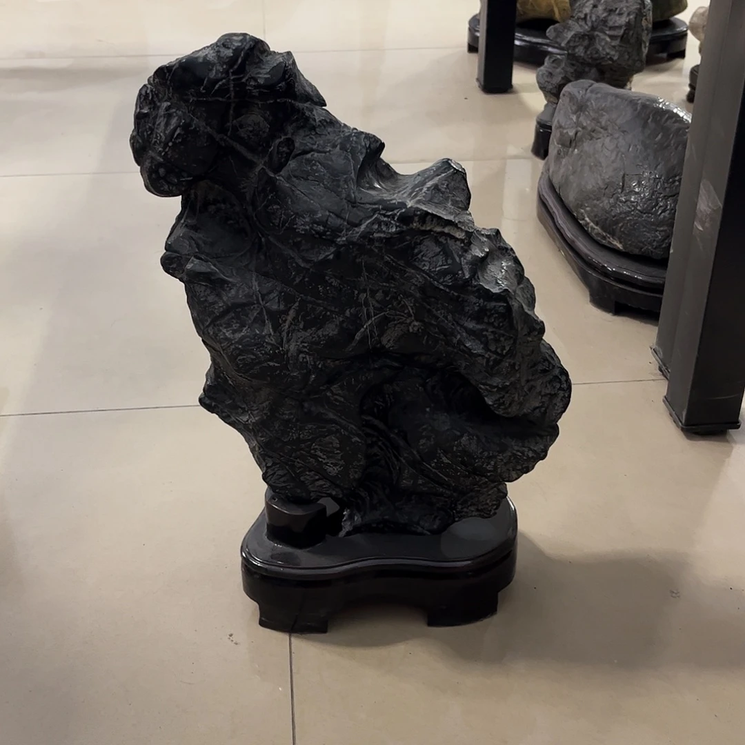 石材灵璧奇石家居摆件