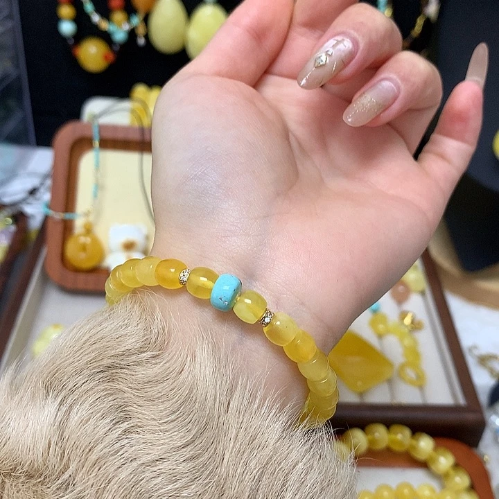 手链蜜蜡未镶嵌蜜蜡手串