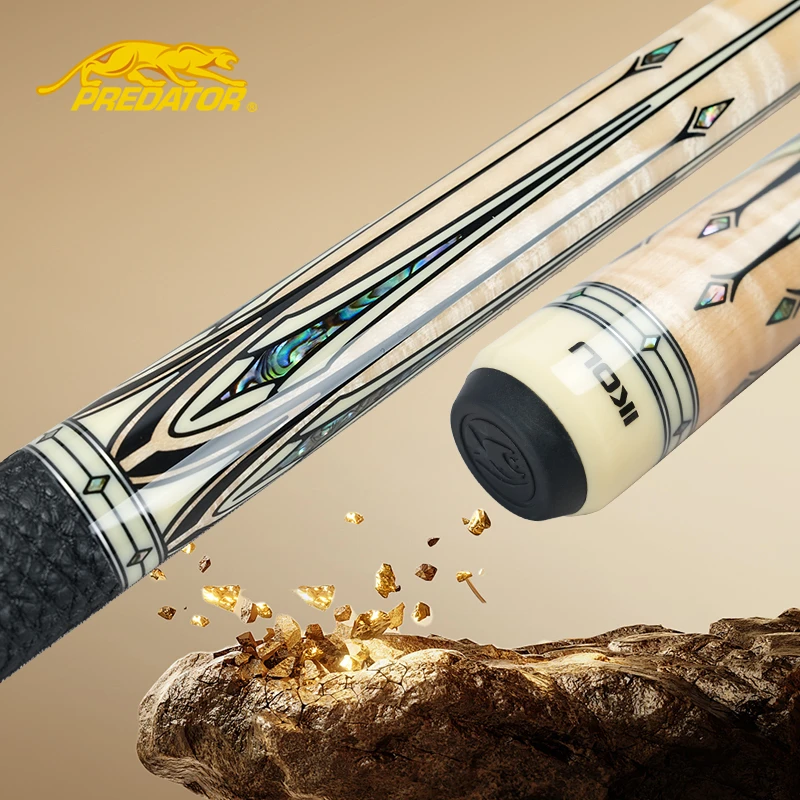 predator/美洲豹IKON特别款黑檀黑八美式九球大头台球杆官方正品